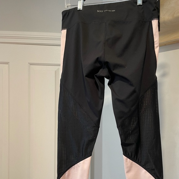 Black, light pink & mesh Marc New York leggings - Picture 2 of 4